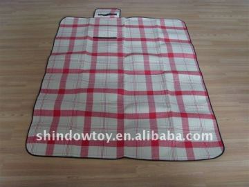 white with red grid Picnic Blanket simple but beautiful newest fashion
