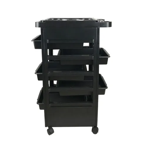 Budget Salon Trolley With Wheels And 5 Drawers - Hair