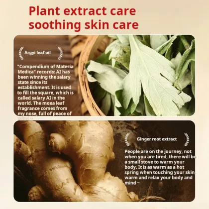 RUOFU Agy Wormwood Ginger Massage Essential Oil for Whole Body Care