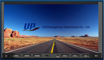2014 cantonfair universal 2 DIN 6.95 inch slide down Car DVD Player with GPS Bluetooth TV for easier installation
