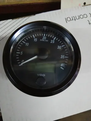 Original VDO Diesel Tachometer Gauge 333-035-011: A2C3832990010 - VDO Electronic Tachometer with Operating Hours Counter