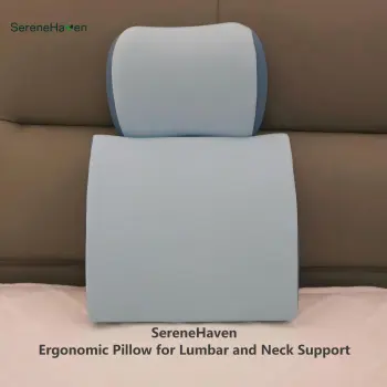 Ergonomic Pillow for Lumbar and Neck Support