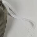 Bolsa de tela de cordão grande de cordão grisalha reciclável
