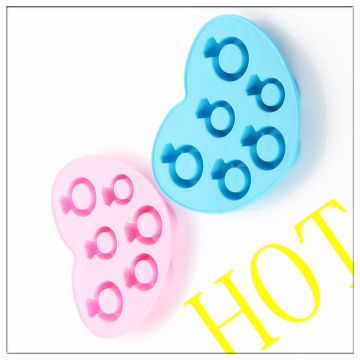 Non-corrosive Silicone Ice Cube Tray , Custom Cute Ice Cube Trays