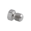 Stainless steel silver fuel injector plug set