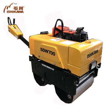 Miniature Tandem Walk-Behind Vibratory Roller Compactor Equipped with Kubota Diesel Engine: Efficient Construction Equipment for Professional Use