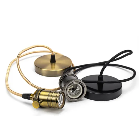 Vintage E27 Pendant Light Cord Sets for DIY Projects with Edison Bulbs
