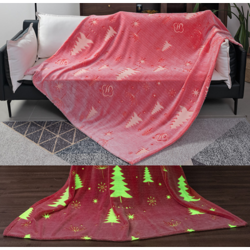 Cây thông Noel Yunhe - Chăn dạ quang màu hồng