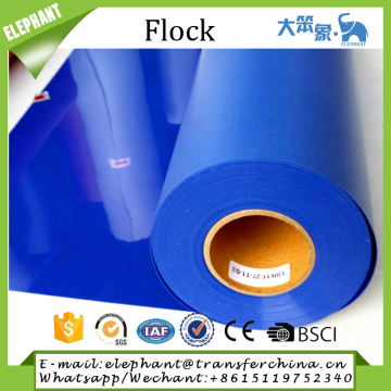 Soft and Washable roll flock heat transfer vinyl flex
