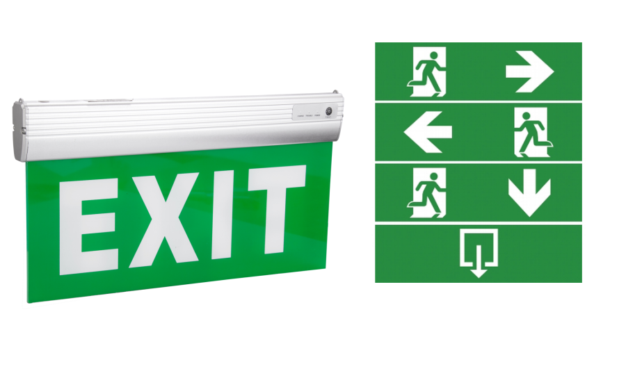 Dubbelzijdig acryl Exit Sign-licht