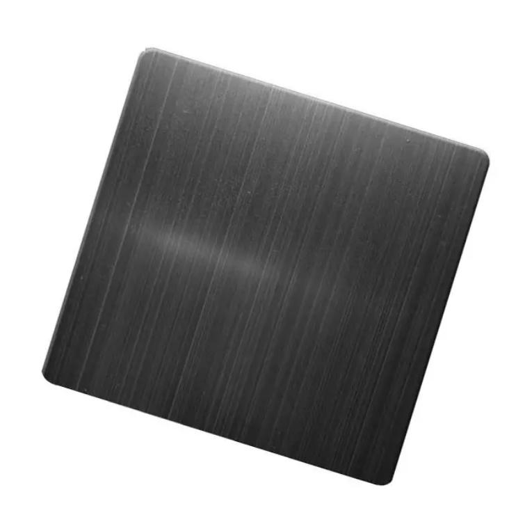 stainless steel black coated HL plate