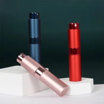 Custom Green Brown Metal Travel Cleaning Atomizer Spray Bottle - 8ML, 10ML, 15ML