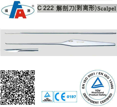 Scalpel, orthopedic instruments