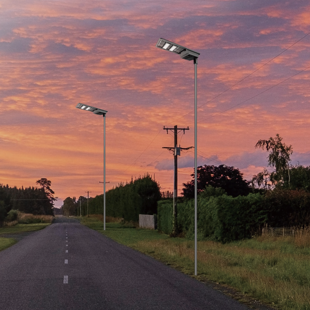 all in one solar street light application