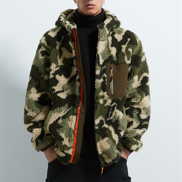 Jaquetas Camo Sherpa Fleece Personalizadas