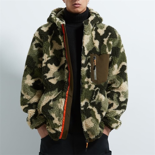 Giacche in pile Sherpa Camo caratteristiche personalizzate