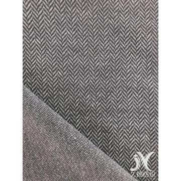 Fischgräten-Tweed-Jacquard-Strick