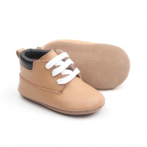 China Wholesale Winter Rubber Sole Leather Baby Boots Manufactory