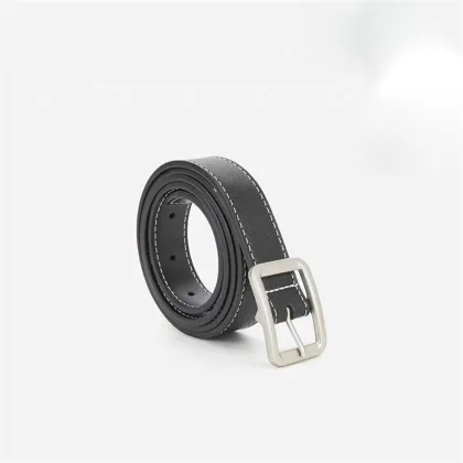 Premium Black Leather Belt