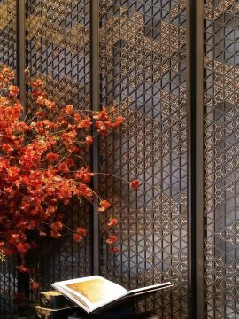 Standing Arched Unique Fireplace Partition Screen