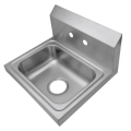 Hindi kinakalawang na asero pader mount sink para sa pang -industriya na kusina