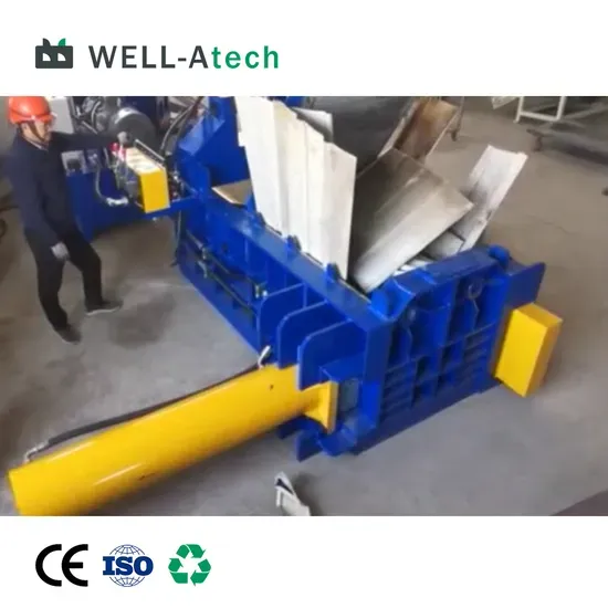 Hydraulic UBC Metal Baler for Scrap Aluminum, Can, Steel & Industrial Metal Shaving Machine