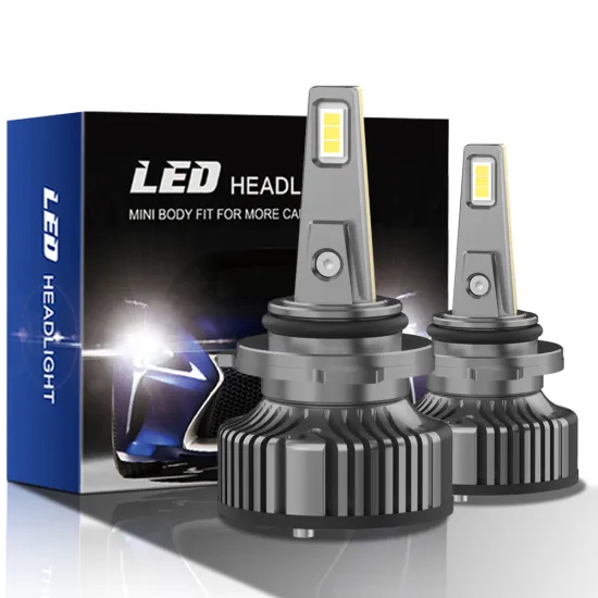 Super Bright 90W Mini Thin Cooper Car LED Headlamp: 7000LM, 6000K-7000K, 9006 High-Brightness LED Headlight Bulbs