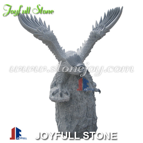 Dark Grey Granite Eagle Figures, High Quality Dark Grey Granite Eagle