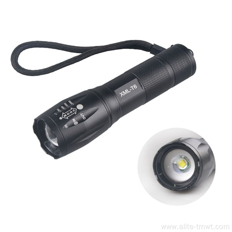 military grade zoom tactical LED flashlight