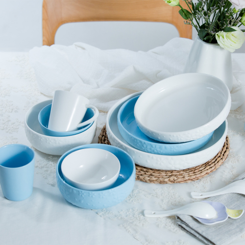 Servicio de mesa de diseño moderno conjunto plato de taza porcelana