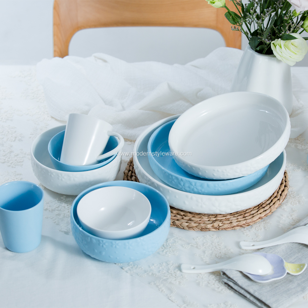 Modern Design Dinnerware Set Porcelain Bowl Plate
