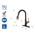 Nikel bersalut reka bentuk bergaya Black Kitchen Sink Faucet