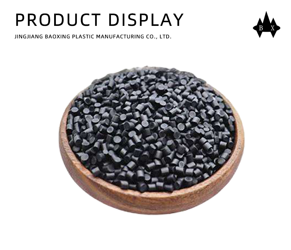 Black PVC plastic granules x