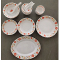 41PCS Heat Resistant Print Opal Glass Dinner Sets