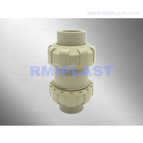 PPH Double Union Ball Check Valve