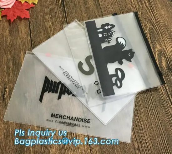 slider bag pe zipper bag, Matte Finished Zipper Slider EVA Bags, slider ziplock pouch pvc zipper bag