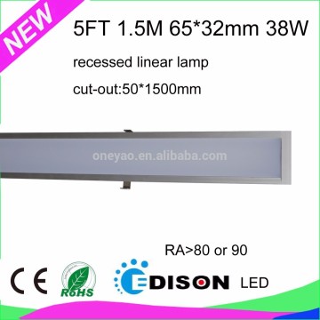 cut-out 50mm 1m 1.5m 40w Embedded linear light