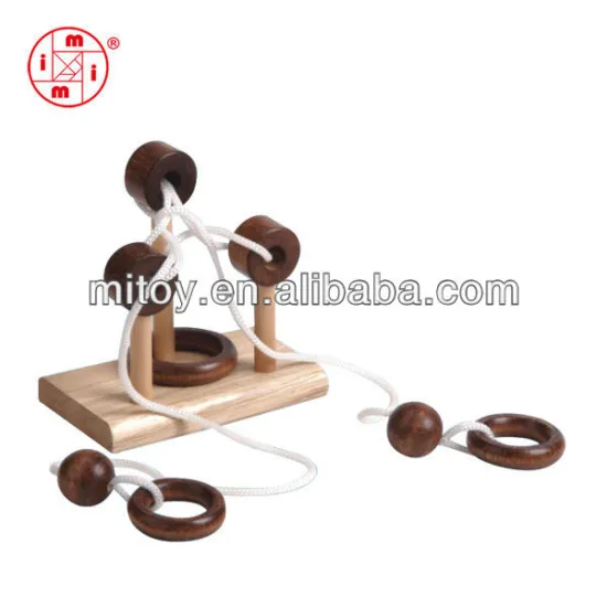 wooden rope loopy puzzles
