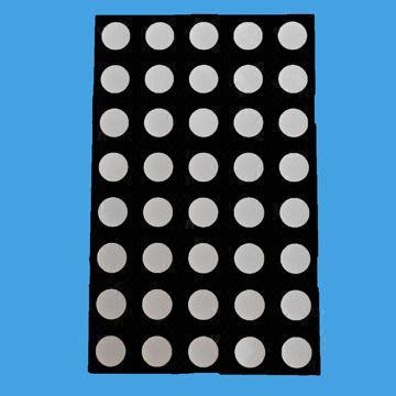 10.0mm Orange Color 5 x 8 Dot-matrix LED Display with RoHS Compliant Version