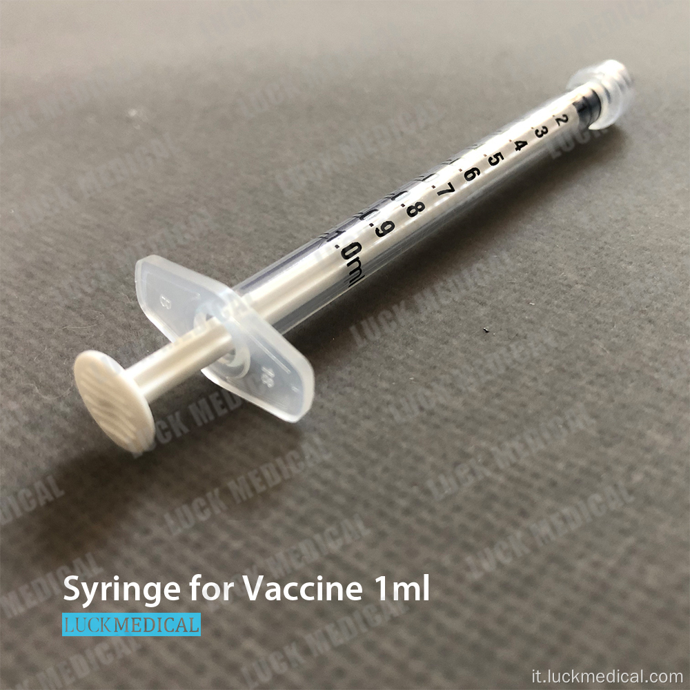 Siringa del vaccino per empt usa e getta per covid 1ml