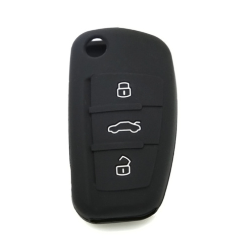 Audi logo silicone car key case