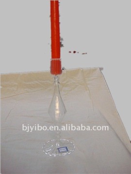 Cone shape tall clear glass candle holder
