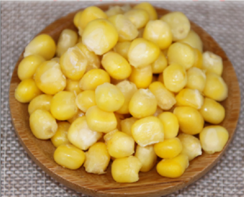 حبات الذرة الحلوة المجمدة