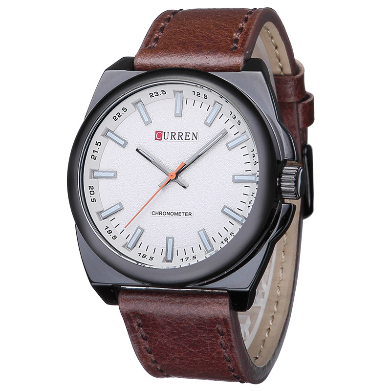 Big Dial Real Leather Quartz Watch men Big Dial Real Leather Quartz Watch men