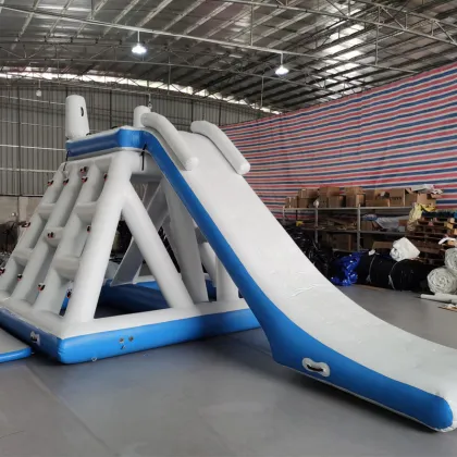 Hot Inflatable Jungle Joe with Slide, Blob, and Water Jump