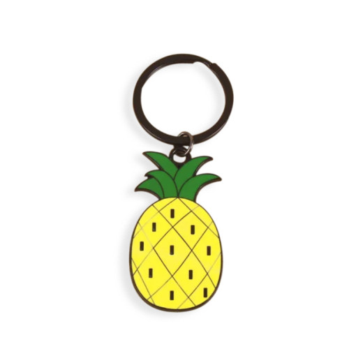 Hot Selling Fashion Metal Silver Fruit Keychain