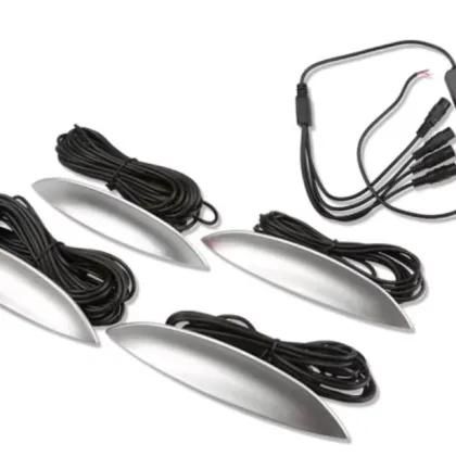 4LED Auto Remote Control RGB Wheel Tire Light - Car Decorative Ambient Lights