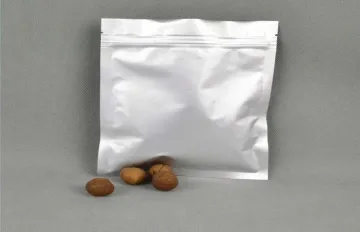 Three Sides Sealed Plastic Ziplock Bags , Silver Zipper Bag