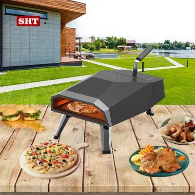 Commercial Portable 12" Outdoor Woo Pellets Pizza Oven with Stone