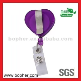 cute plastic badge reel alligator clip